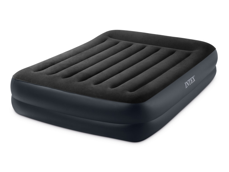 Materac dmuchany Intex dwuosobowy z wbudowaną pompką 203x152x42 cm 752924