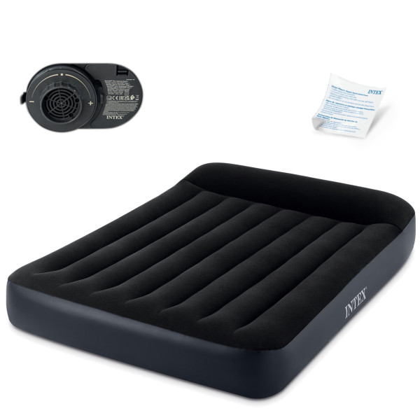 Materac dmuchany welur pompka 191x137 Intex 64148ND 356803