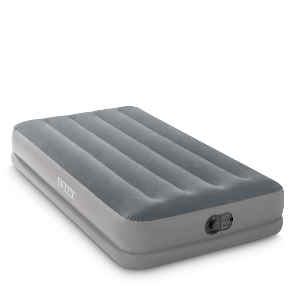 Materac dmuchany welurowy Intex łóżko z pompką USB 191x99 cm 64112 825104