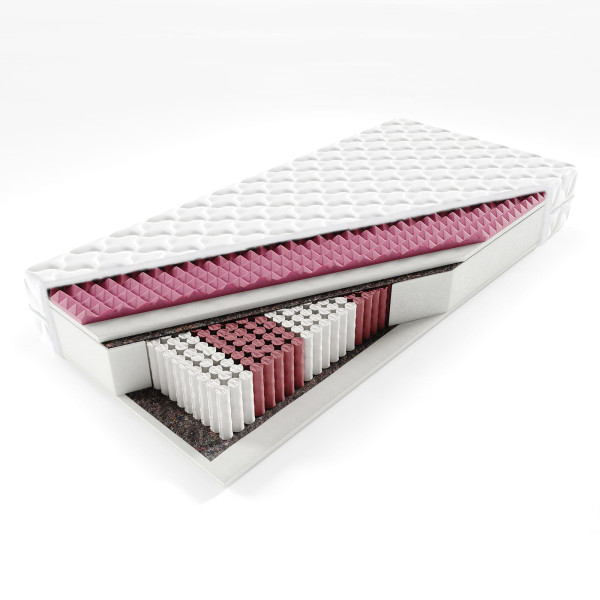 Materac Frankie + 160x200 multipocket z pianką profilowaną stożek 641948