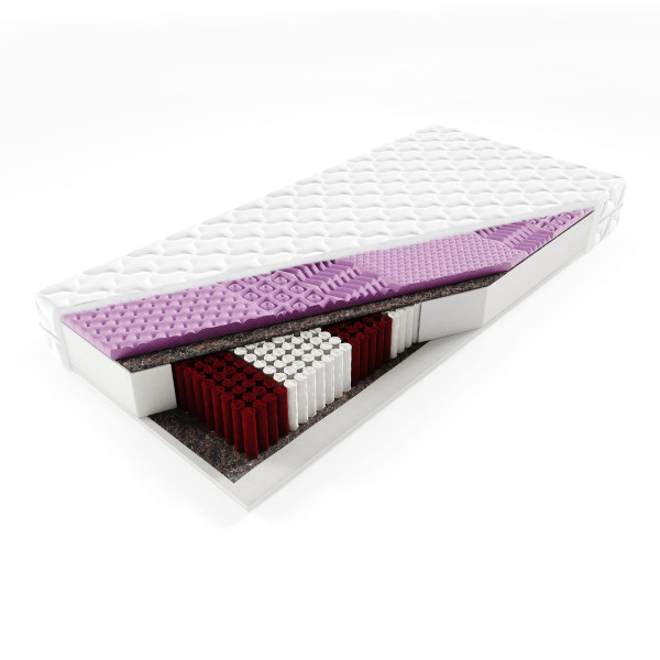 Materac Freja + 90x200 ze sprężyną multipocket o właściwościach masujących 655916