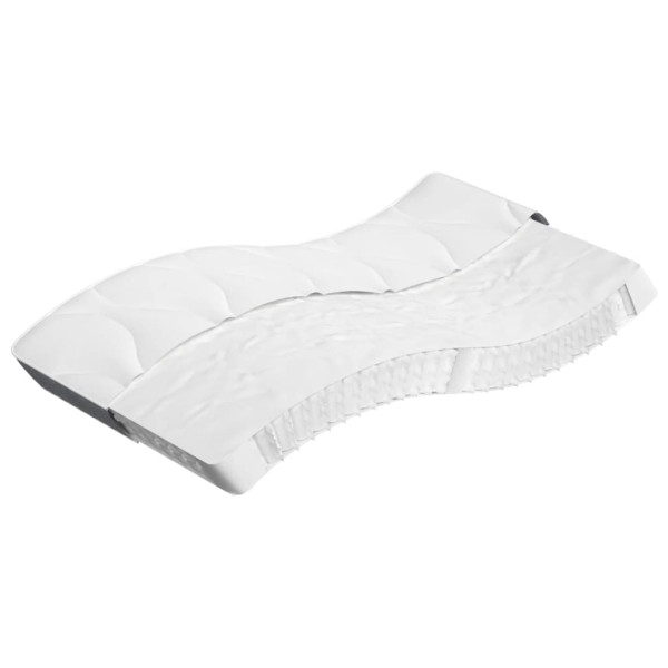 Materac kieszeniowy Biały 120 x 200 cm Pianka vidaXL 414512