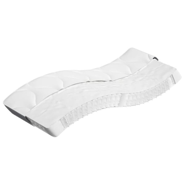 Materac kieszeniowy Biały 70 x 200 cm Pianka vidaXL 414476