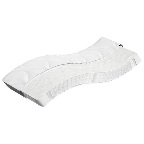 Materac kieszeniowy Biały 80 x 200 cm Pianka vidaXL 414576
