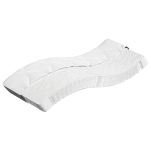 Materac kieszeniowy Biały 90 x 200 cm Pianka vidaXL 414415 Materac kieszeniowy Biały 90 x 200 cm Pianka vidaXL 414415