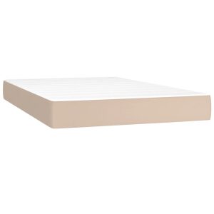Materac kieszeniowy, cappuccino, 120x200x20 sztuczna skóra 436188 Materac kieszeniowy, cappuccino, 120x200x20 sztuczna skóra 436188