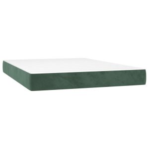Materac kieszeniowy, ciemnozielony, 120x210x20 cm, aksamit 436065 Materac kieszeniowy, ciemnozielony, 120x210x20 cm, aksamit 436065