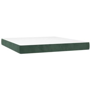 Materac kieszeniowy, ciemnozielony, 160x210x20 cm, aksamit 436008 Materac kieszeniowy, ciemnozielony, 160x210x20 cm, aksamit 436008