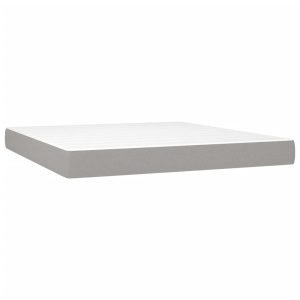 Materac kieszeniowy, jasnoszary, 160x200x20 cm, tkanina 435409 Materac kieszeniowy, jasnoszary, 160x200x20 cm, tkanina 435409