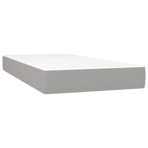 Materac kieszeniowy, jasnoszary, 80x200x20 cm, tkanina 435471 Materac kieszeniowy, jasnoszary, 80x200x20 cm, tkanina 435471