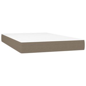 Materac kieszeniowy, kolor taupe, 120x200x20 cm, tkanina 435503 Materac kieszeniowy, kolor taupe, 120x200x20 cm, tkanina 435503