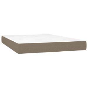 Materac kieszeniowy, kolor taupe, 140x200x20 cm, tkanina 435429 Materac kieszeniowy, kolor taupe, 140x200x20 cm, tkanina 435429