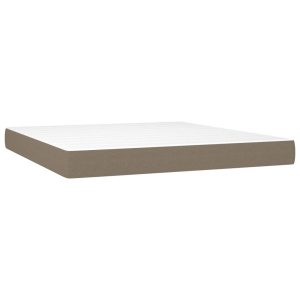 Materac kieszeniowy, kolor taupe, 180x200x20 cm, tkanina 435492 Materac kieszeniowy, kolor taupe, 180x200x20 cm, tkanina 435492