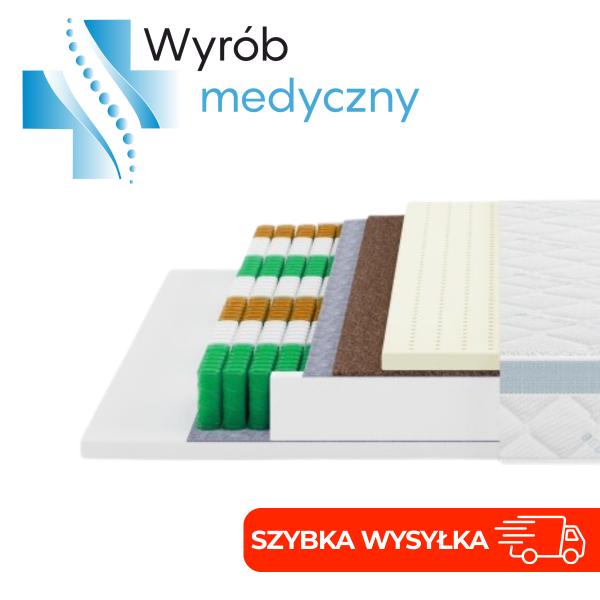 Materac medyczny kieszeniowy MEDIRO CARE ACTIV PIANKA LATEX 899811
