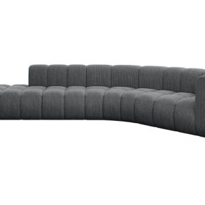 Narożnik prawostronny modułowy Tilmo-L1 – 399x194x70 cm Grafitowy 758872