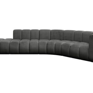 Narożnik prawostronny modułowy Tilmo-L1 – 399x194x70 cm Grafitowy 758628