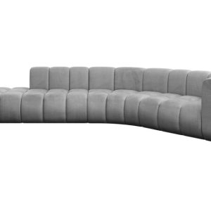 Narożnik prawostronny modułowy Tilmo-L1 – 399x194x70 cm Jasny szary 758607