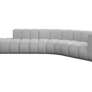 Narożnik prawostronny modułowy Tilmo-L1 – 399x194x70 cm Jasny szary 758292
