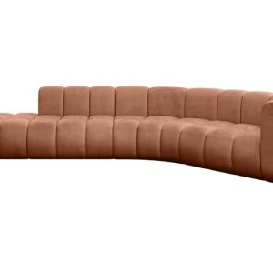 Narożnik prawostronny modułowy Tilmo-L1 – 399x194x70 cm Morelowy 758571 Narożnik prawostronny modułowy Tilmo-L1 – 399x194x70 cm Morelowy 758571