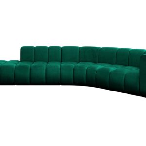 Narożnik prawostronny modułowy Tilmo-L1 – 399x194x70 cm Zielony 758784