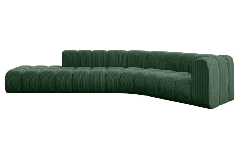 Narożnik prawostronny modułowy Tilmo-L1 - 399x194x70 cm Zielony 758166