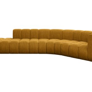 Narożnik prawostronny modułowy Tilmo-L1 – 399x194x70 cm Żółty 758551