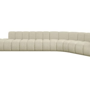 Narożnik prawostronny modułowy Tilmo-L2 – 490x194x70 cm Beżowy 758266