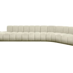 Narożnik prawostronny modułowy Tilmo-L2 – 490x194x70 cm Beżowy 758866