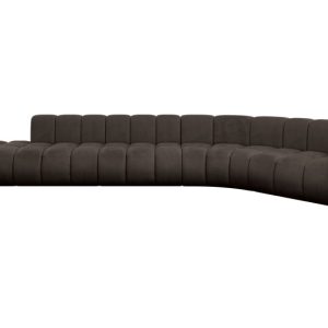 Narożnik prawostronny modułowy Tilmo-L2 – 490x194x70 cm Brązowy 758490