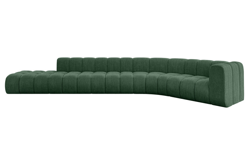 Narożnik prawostronny modułowy Tilmo-L2 - 490x194x70 cm Zielony 758162