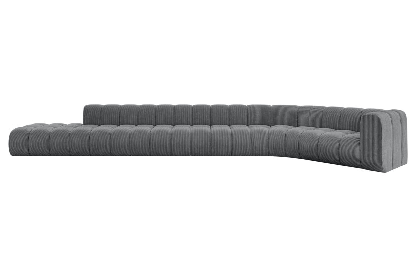 Narożnik prawostronny modułowy Tilmo-L3 - 581x194x70 cm Grafitowy 758243