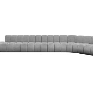 Narożnik prawostronny modułowy Tilmo-L3 – 581x194x70 cm Jasny szary 758685