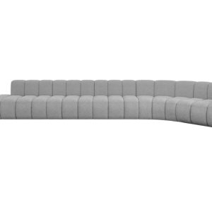 Narożnik prawostronny modułowy Tilmo-L3 – 581x194x70 cm Jasny szary 758618