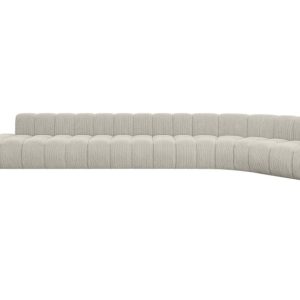 Narożnik prawostronny modułowy Tilmo-L3 – 581x194x70 cm Kremowy 758129