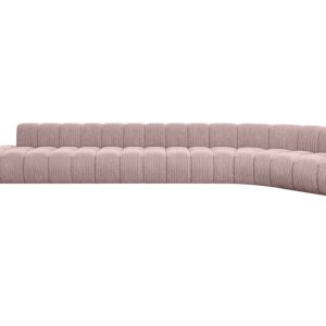 Narożnik prawostronny modułowy Tilmo-L3 – 581x194x70 cm Różowy 758434