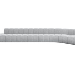 Narożnik prawostronny modułowy Tilmo-L3 – 581x194x70 cm Szary 758691