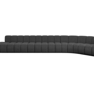 Narożnik prawostronny modułowy Tilmo-L3 – 581x194x70 cm Szary 758276