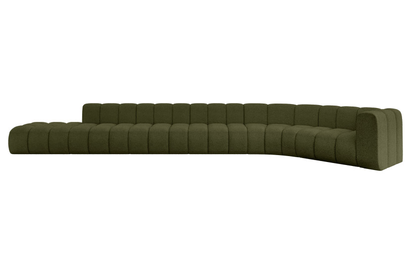 Narożnik prawostronny modułowy Tilmo-L3 - 581x194x70 cm Zielony 758467