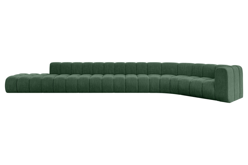 Narożnik prawostronny modułowy Tilmo-L3 - 581x194x70 cm Zielony 758267