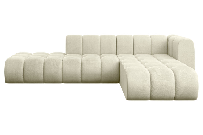 Narożnik prawostronny modułowy Zuvon-L1 - 296x177x70 cm Beżowy 758836