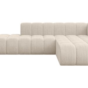 Narożnik prawostronny modułowy Zuvon-L1 – 296x177x70 cm Beżowy 758882