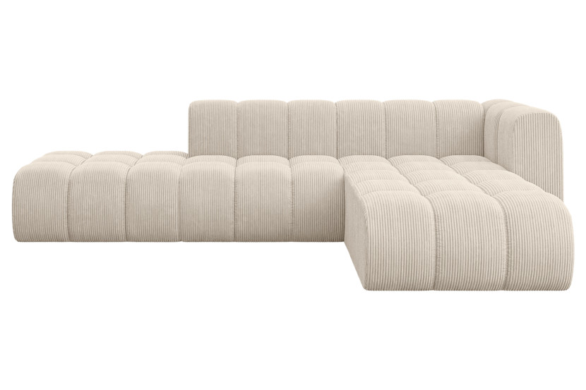 Narożnik prawostronny modułowy Zuvon-L1 - 296x177x70 cm Beżowy 758882