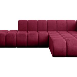 Narożnik prawostronny modułowy Zuvon-L1 – 296x177x70 cm Bordowy 758315