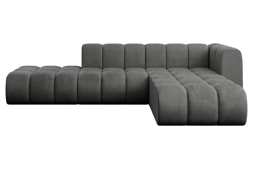 Narożnik prawostronny modułowy Zuvon-L1 - 296x177x70 cm Grafitowy 758677