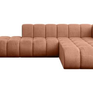 Narożnik prawostronny modułowy Zuvon-L1 – 296x177x70 cm Morelowy 758581 Narożnik prawostronny modułowy Zuvon-L1 – 296x177x70 cm Morelowy 758581