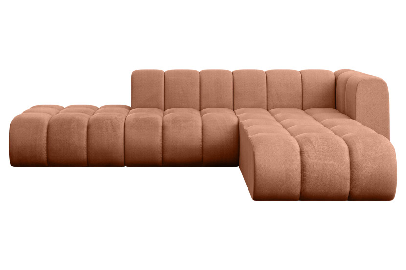 Narożnik prawostronny modułowy Zuvon-L1 - 296x177x70 cm Morelowy 758581
