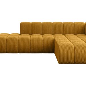 Narożnik prawostronny modułowy Zuvon-L1 – 296x177x70 cm Żółty 758188 Narożnik prawostronny modułowy Zuvon-L1 – 296x177x70 cm Żółty 758188