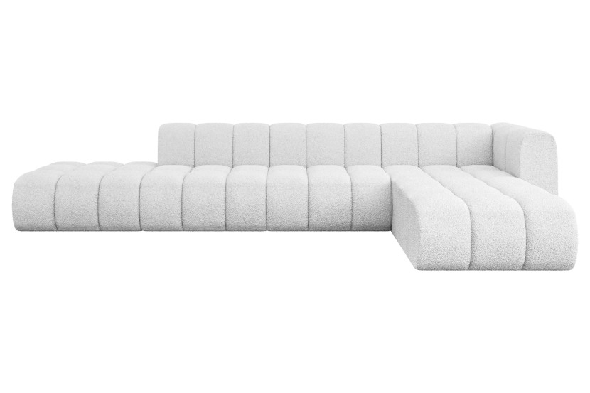 Narożnik prawostronny modułowy Zuvon-L2 - 387x177x70 cm Biały 758909