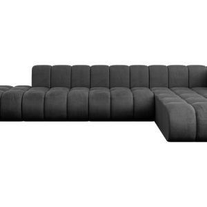 Narożnik prawostronny modułowy Zuvon-L2 – 387x177x70 cm Czarny 758912 Narożnik prawostronny modułowy Zuvon-L2 – 387x177x70 cm Czarny 758912