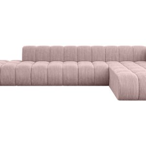 Narożnik prawostronny modułowy Zuvon-L2 – 387x177x70 cm Różowy 758662 Narożnik prawostronny modułowy Zuvon-L2 – 387x177x70 cm Różowy 758662